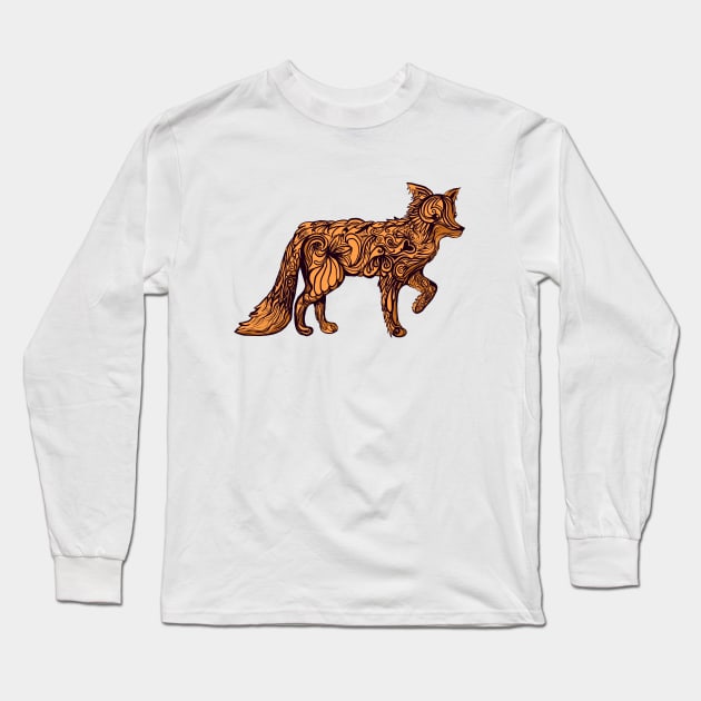 The Fancy Fox Long Sleeve T-Shirt by SmannaTales